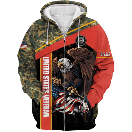 US Coast Guard - American Bald Eagle Flag Unisex Shirts MON04112206-CG , Gifts for veterans