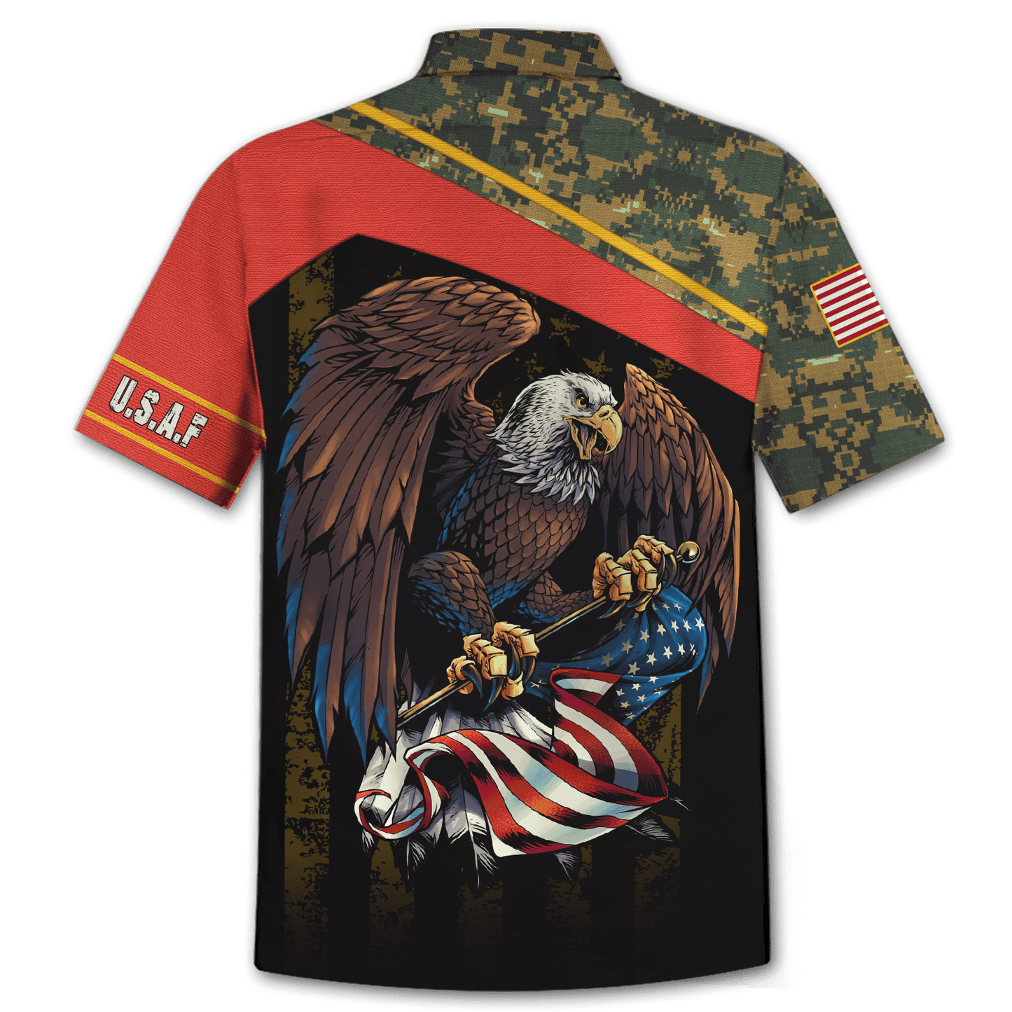 US Coast Guard - American Bald Eagle Flag Unisex Shirts MON04112206-CG , Gifts for veterans