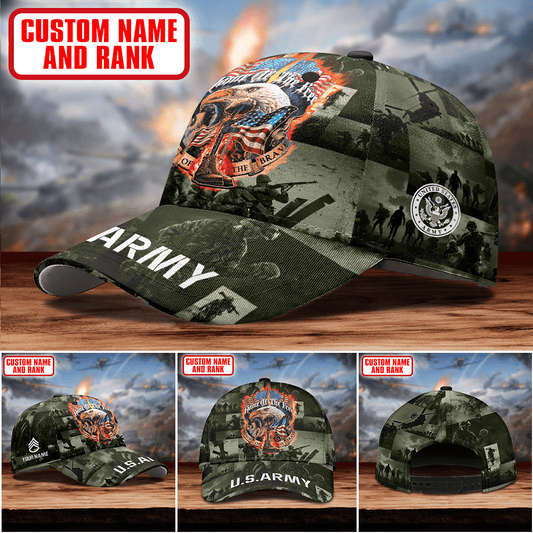 Home Of The Free - Because Of The Brave - US Army Personalize Cap , Gifts for veterans