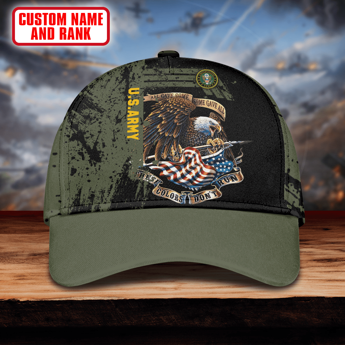 All Gave Some - Some Gave All - US ARMY PERSONALIZE CAP , Gifts for veterans