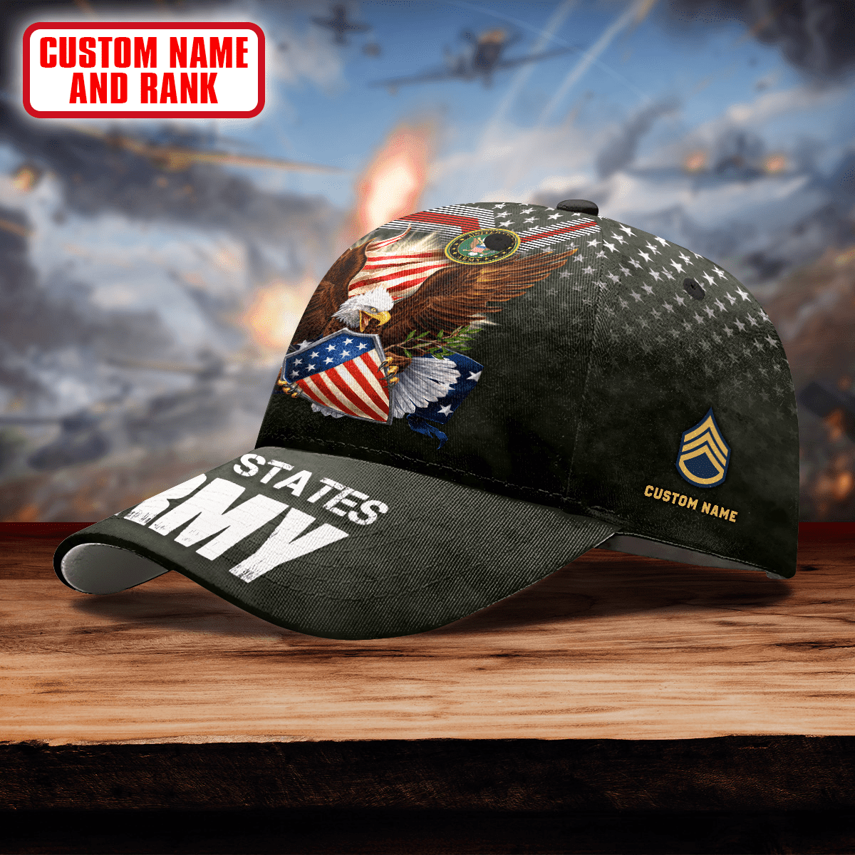 United States Army Eagle - US Army Personalize Cap , Gifts for veterans