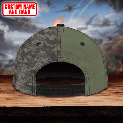 Us Army Eagle And American Flag Camo - US Army Personalize Cap , Gifts for veterans