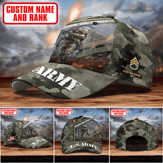 Honor The Fallen - US Army Personalize Cap , Gifts for veterans