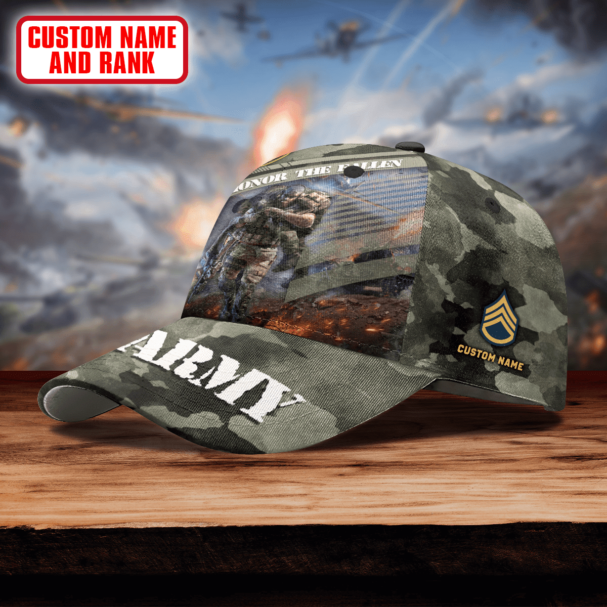 Honor The Fallen - US Army Personalize Cap , Gifts for veterans