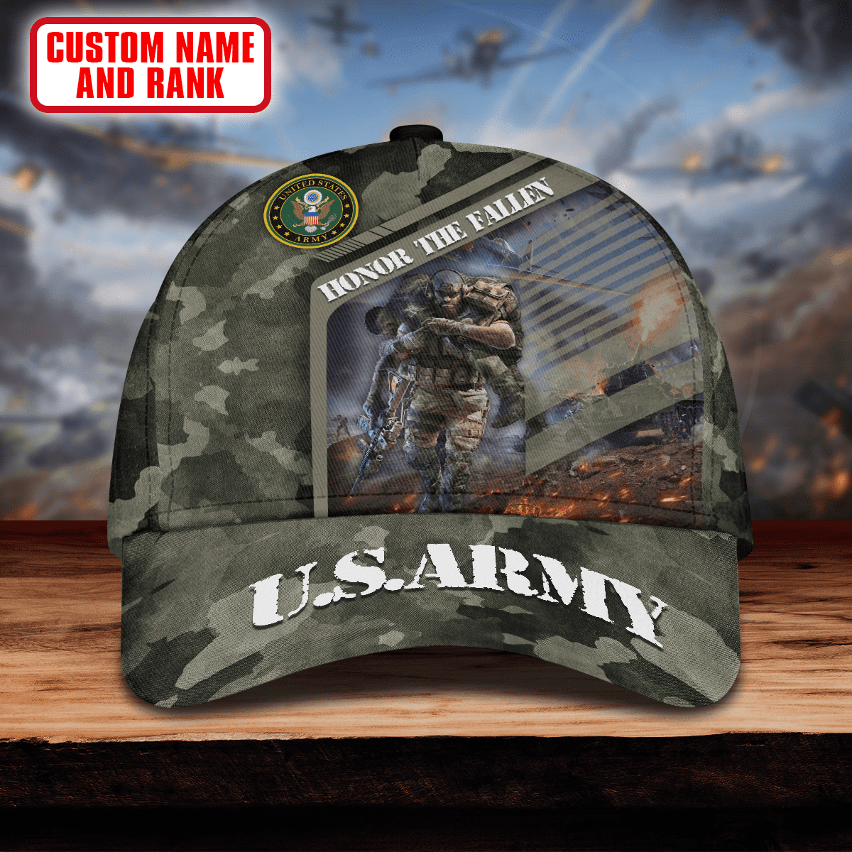 Honor The Fallen - US Army Personalize Cap , Gifts for veterans