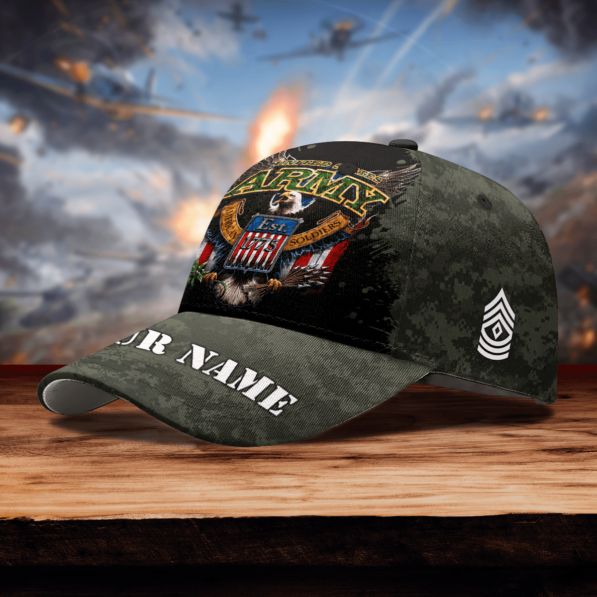 Premium Eagle US ARMY PERSONALIZE CAP , Gifts for veterans