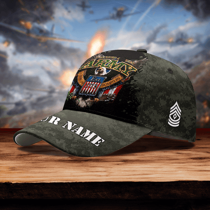 Premium Eagle US ARMY PERSONALIZE CAP , Gifts for veterans