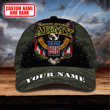 Premium Eagle US ARMY PERSONALIZE CAP , Gifts for veterans