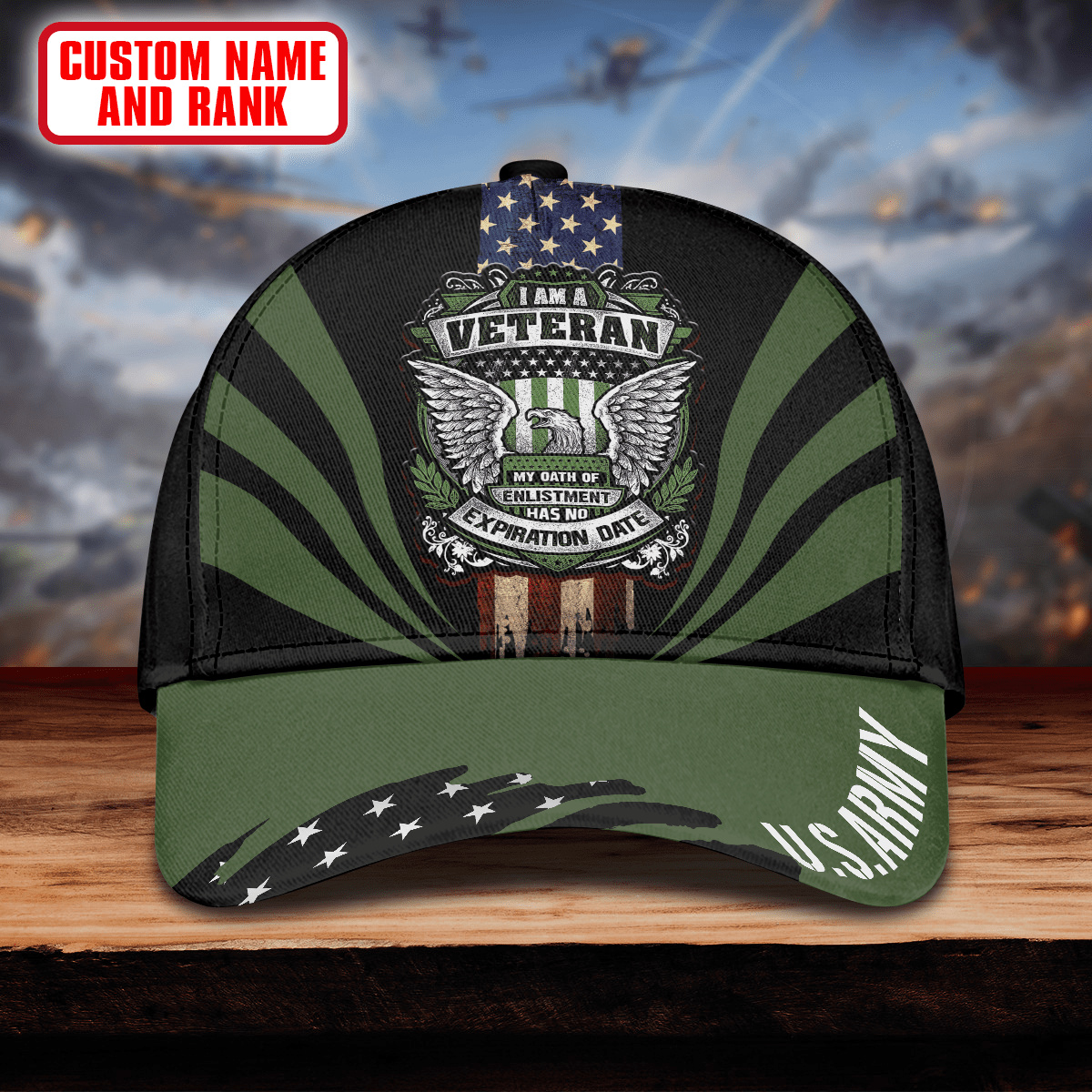 I am a Veteran My Oath Of Enlistment Has no Expiration Date - US Army Personalize Cap , Gifts for veterans