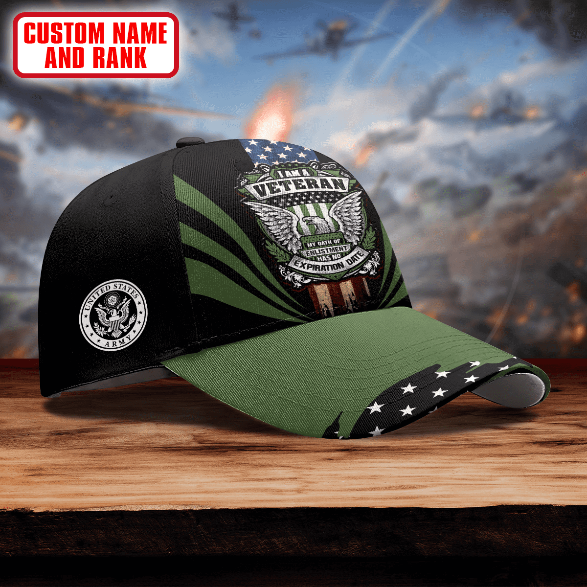 I am a Veteran My Oath Of Enlistment Has no Expiration Date - US Army Personalize Cap , Gifts for veterans