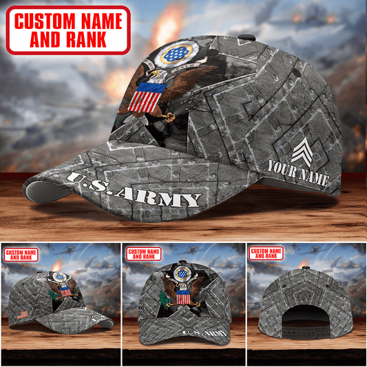EAGLE METAL US ARMY PERSONALIZE CAP , Gifts for veterans
