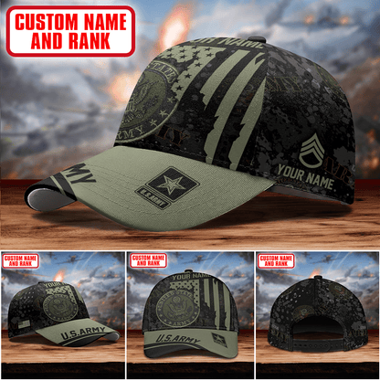 U.S. ARMY VETERAN EAGLE LOGO MILITARY - US Army Personalize Cap , Gifts for veterans