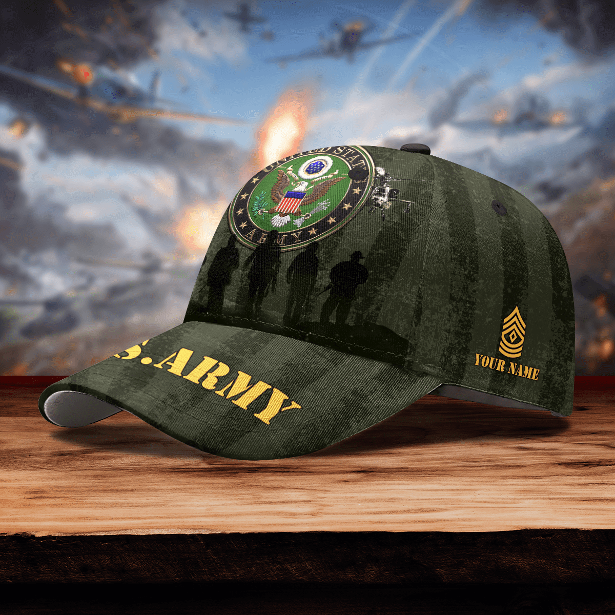 SOLIDER U.S.ARMY PERSONALIZE CAP , Gifts for veterans