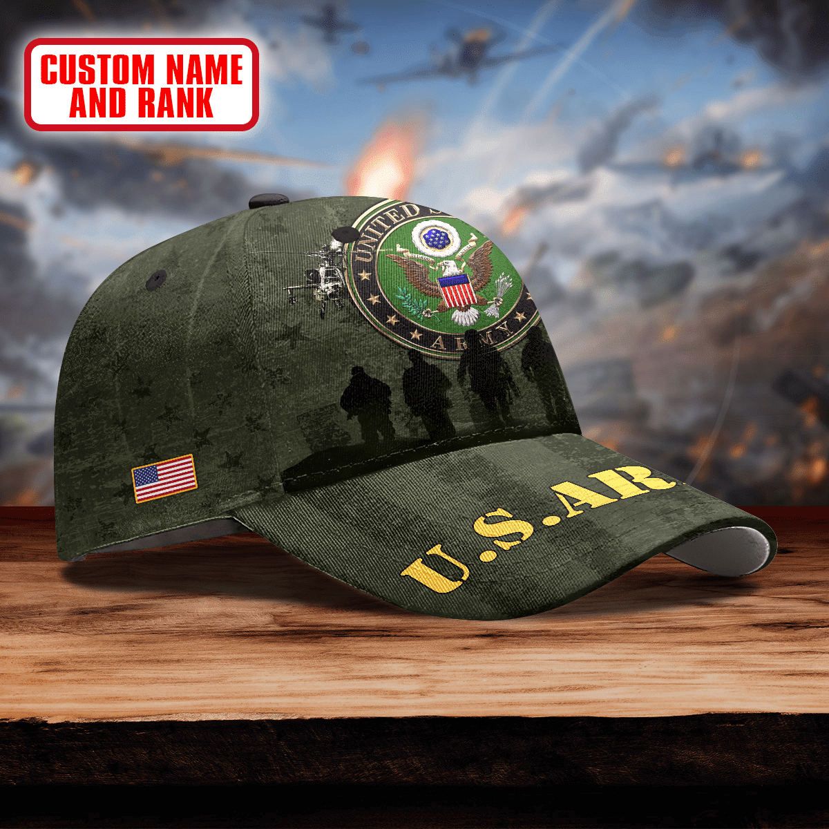 SOLIDER U.S.ARMY PERSONALIZE CAP , Gifts for veterans