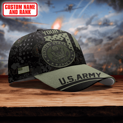 U.S. ARMY VETERAN EAGLE LOGO MILITARY - US Army Personalize Cap , Gifts for veterans