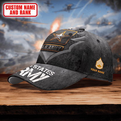 Metalic Logo - US Army Personalize Cap , Gifts for veterans