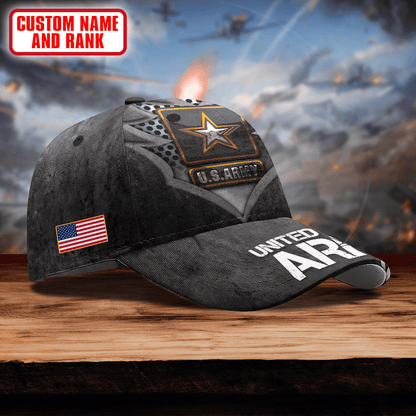 Metalic Logo - US Army Personalize Cap , Gifts for veterans