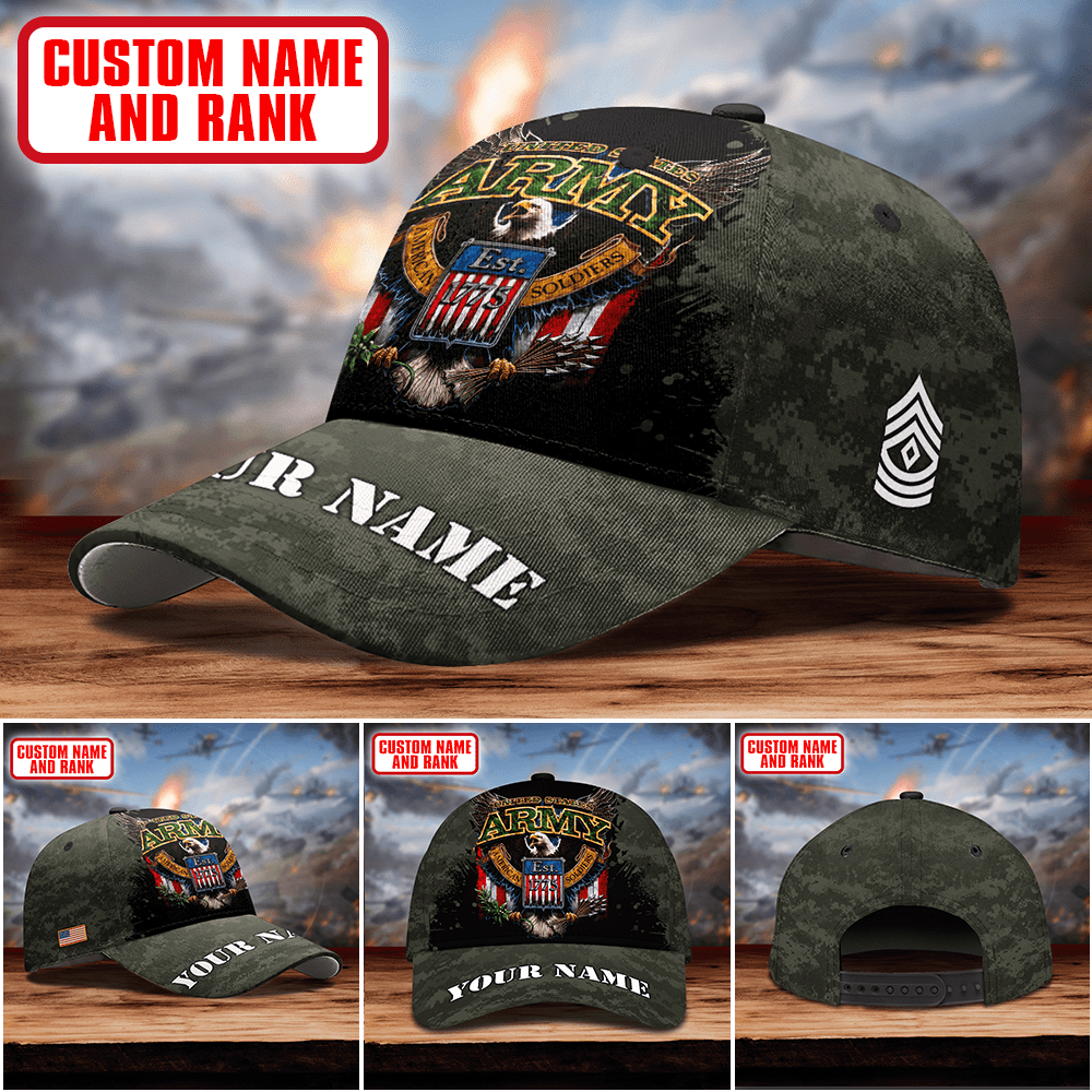 Premium Eagle US ARMY PERSONALIZE CAP , Gifts for veterans