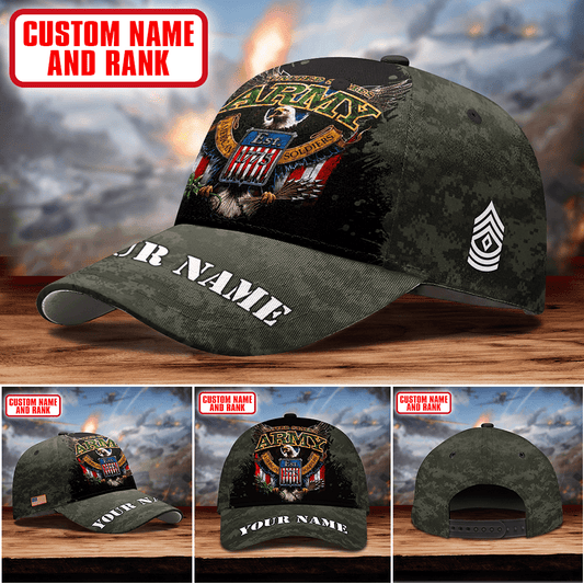Premium Eagle US ARMY PERSONALIZE CAP , Gifts for veterans