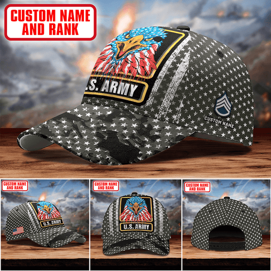 Eagle With Stars - US Army Personalize Cap , Gifts for veterans