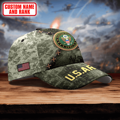 US Army Because Of The Brave - US Army Personalize Cap , Gifts for veterans