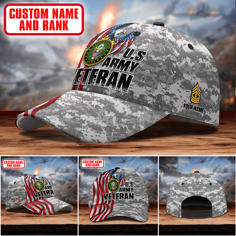 EAGLE US ARMY VETERAN PERSONALIZE CAP , Gifts for veterans