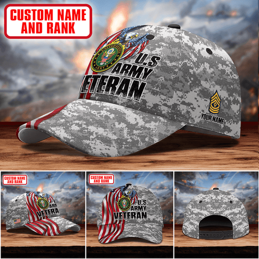 EAGLE US ARMY VETERAN PERSONALIZE CAP , Gifts for veterans
