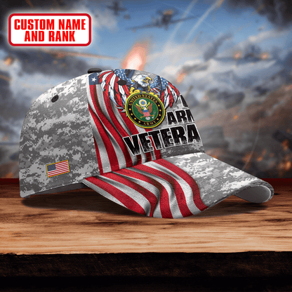 EAGLE US ARMY VETERAN PERSONALIZE CAP , Gifts for veterans