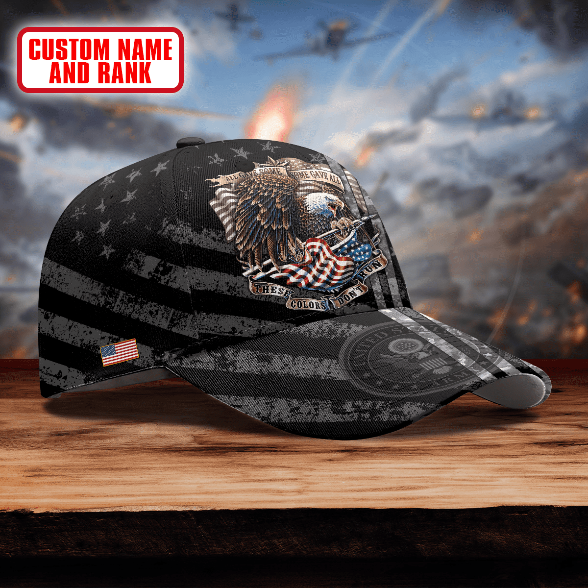 ALL GAVE SOME - SOME GAVE ALL - US ARMY PERSONALIZE CAP , Gifts for veterans