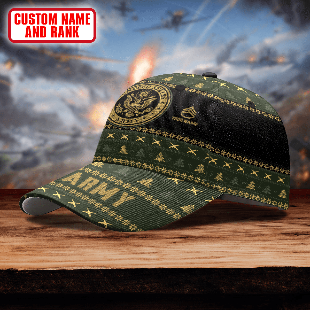 United States Army Sublimation - US Army Personalize Cap , Gifts for veterans