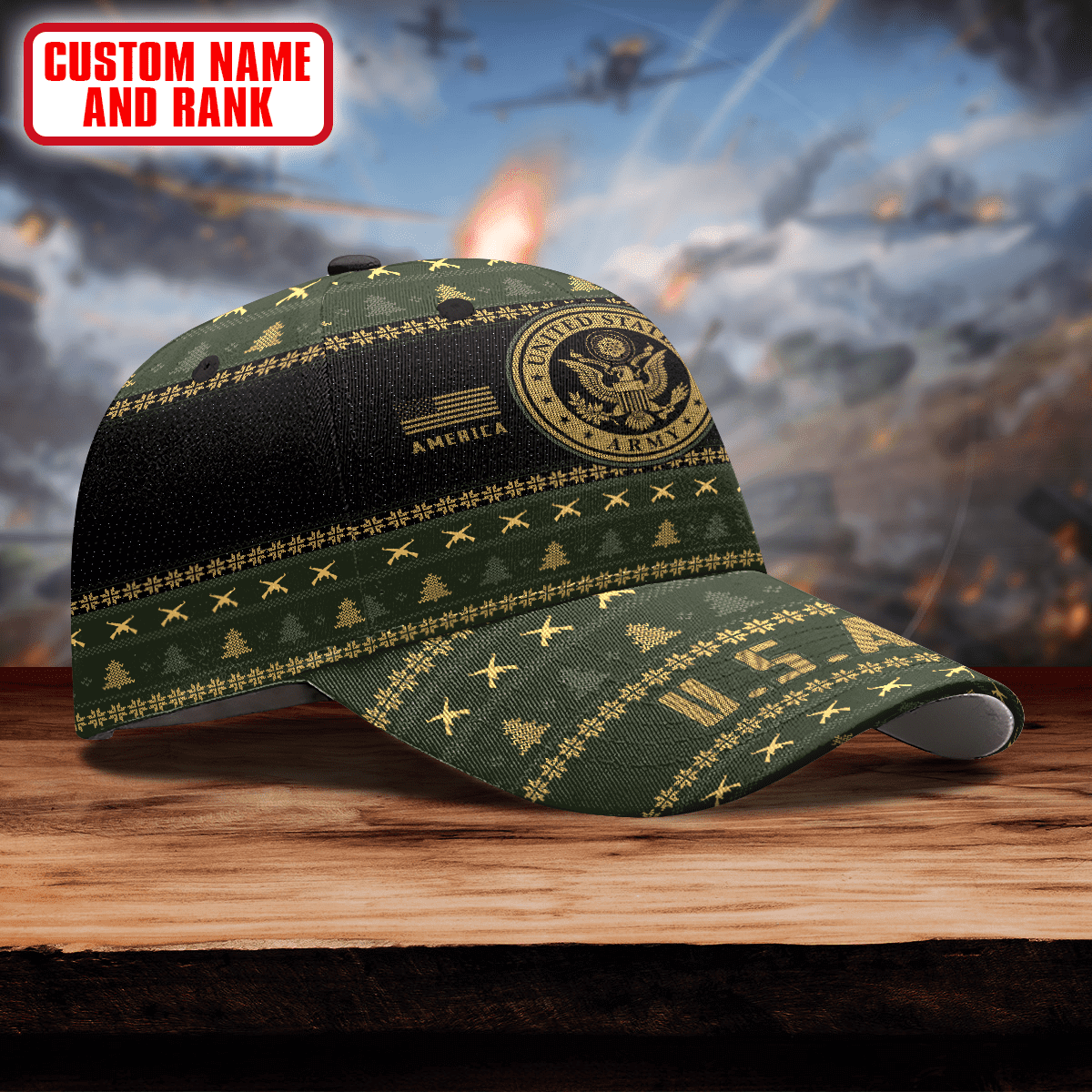 United States Army Sublimation - US Army Personalize Cap , Gifts for veterans