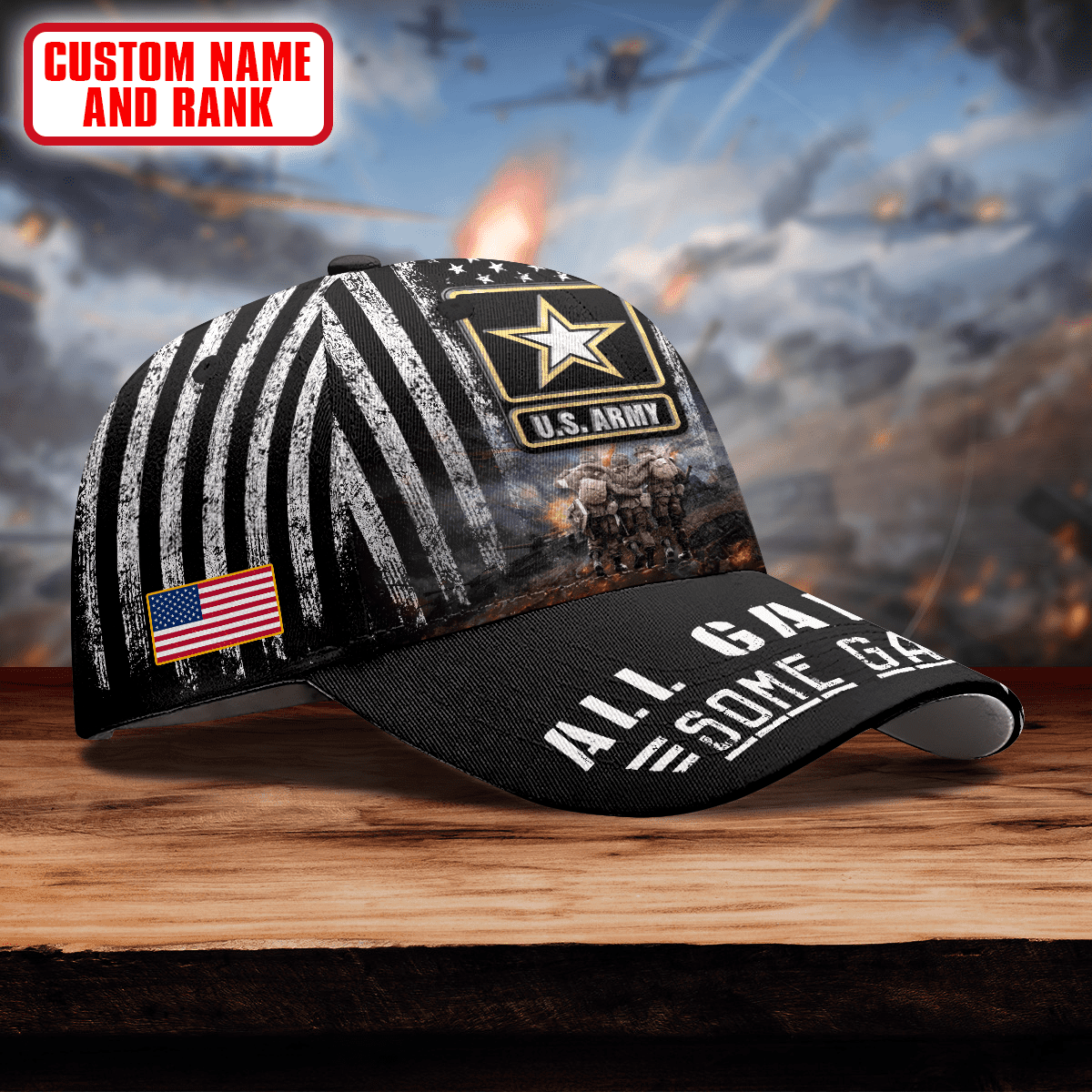 All Gave Some - Some Gave All 3D - US ARMY PERSONALIZE CAP , Gifts for veterans