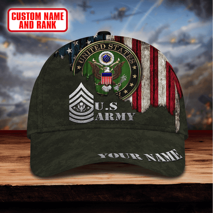 US Army Camo American - US Army Personalize Cap , Gifts for veterans
