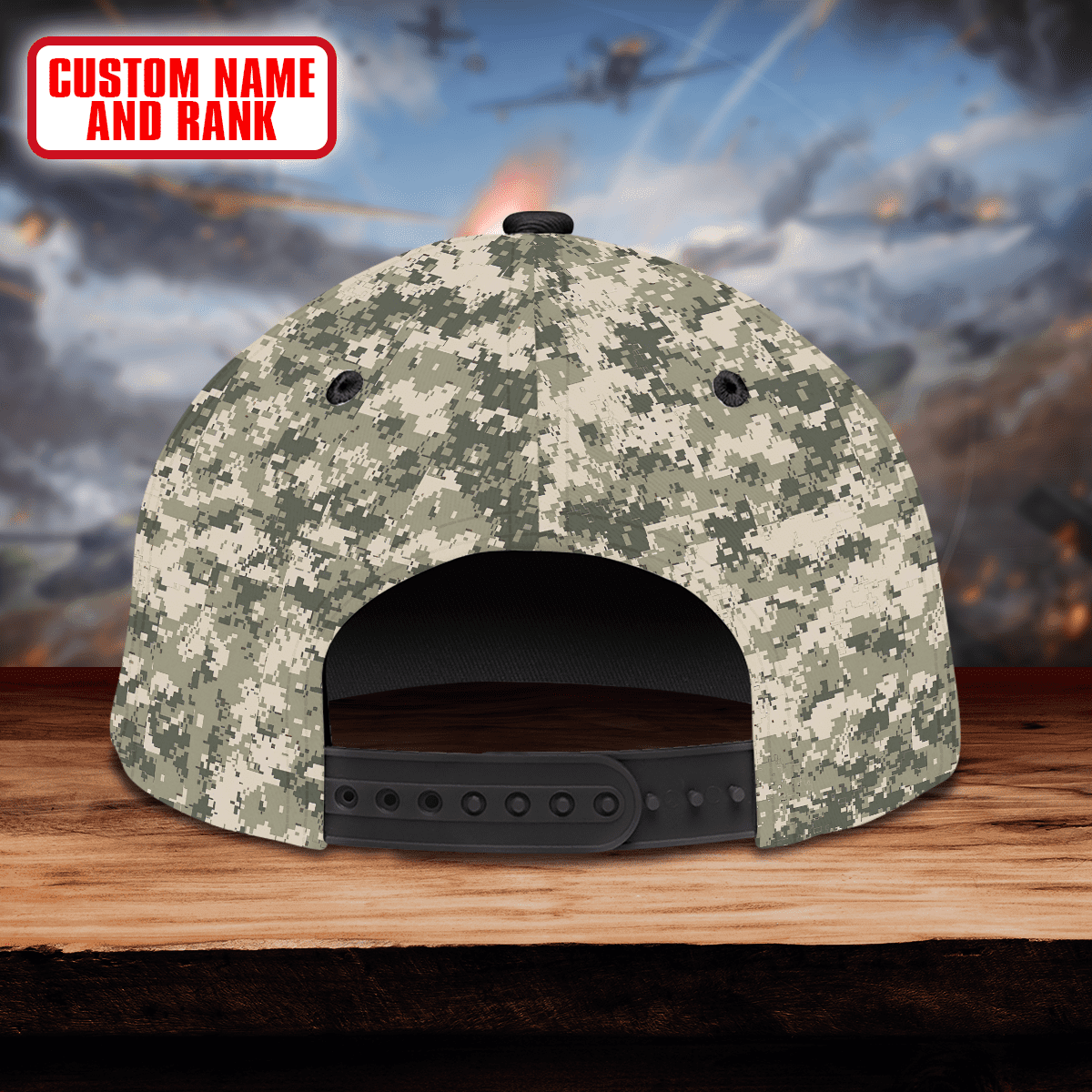 US Army eagle Camo American - US Army Personalize Cap , Gifts for veterans