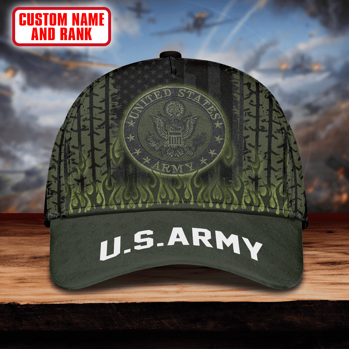 US ARMY VETERAN ALL OVER PRINTED - US Army Personalize Cap , Gifts for veterans
