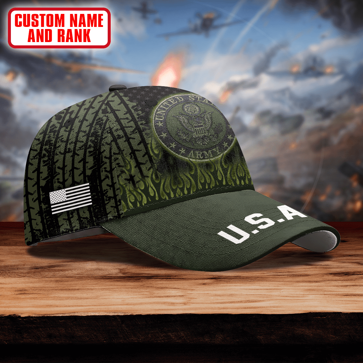 US ARMY VETERAN ALL OVER PRINTED - US Army Personalize Cap , Gifts for veterans