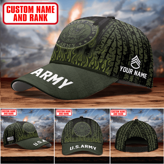 US ARMY VETERAN ALL OVER PRINTED - US Army Personalize Cap , Gifts for veterans