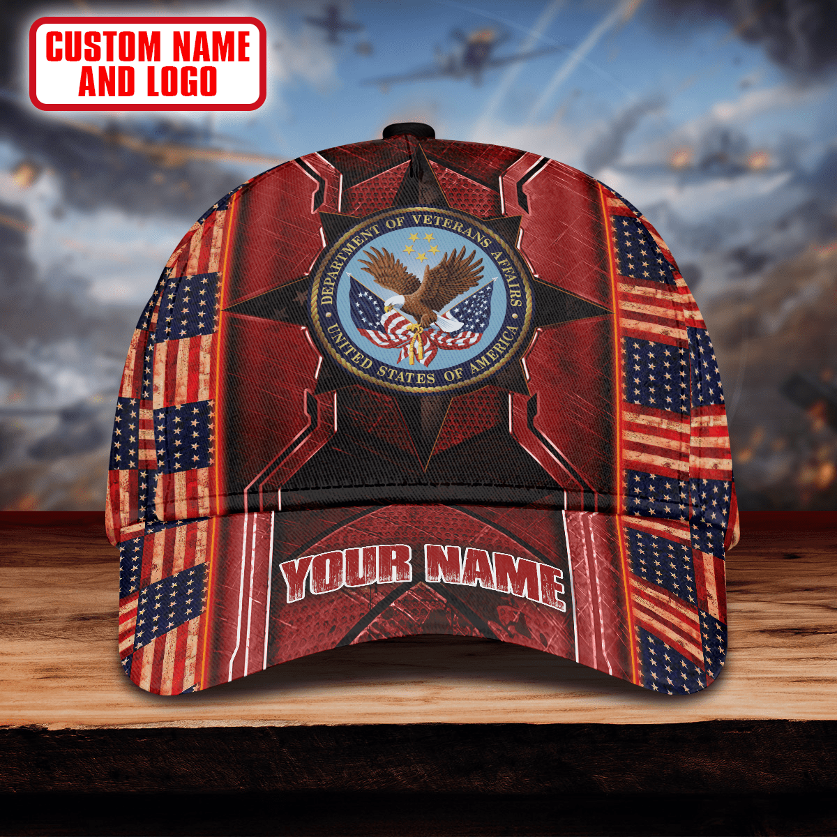 Premium Eagle US Veteran Cap , Gifts for veterans