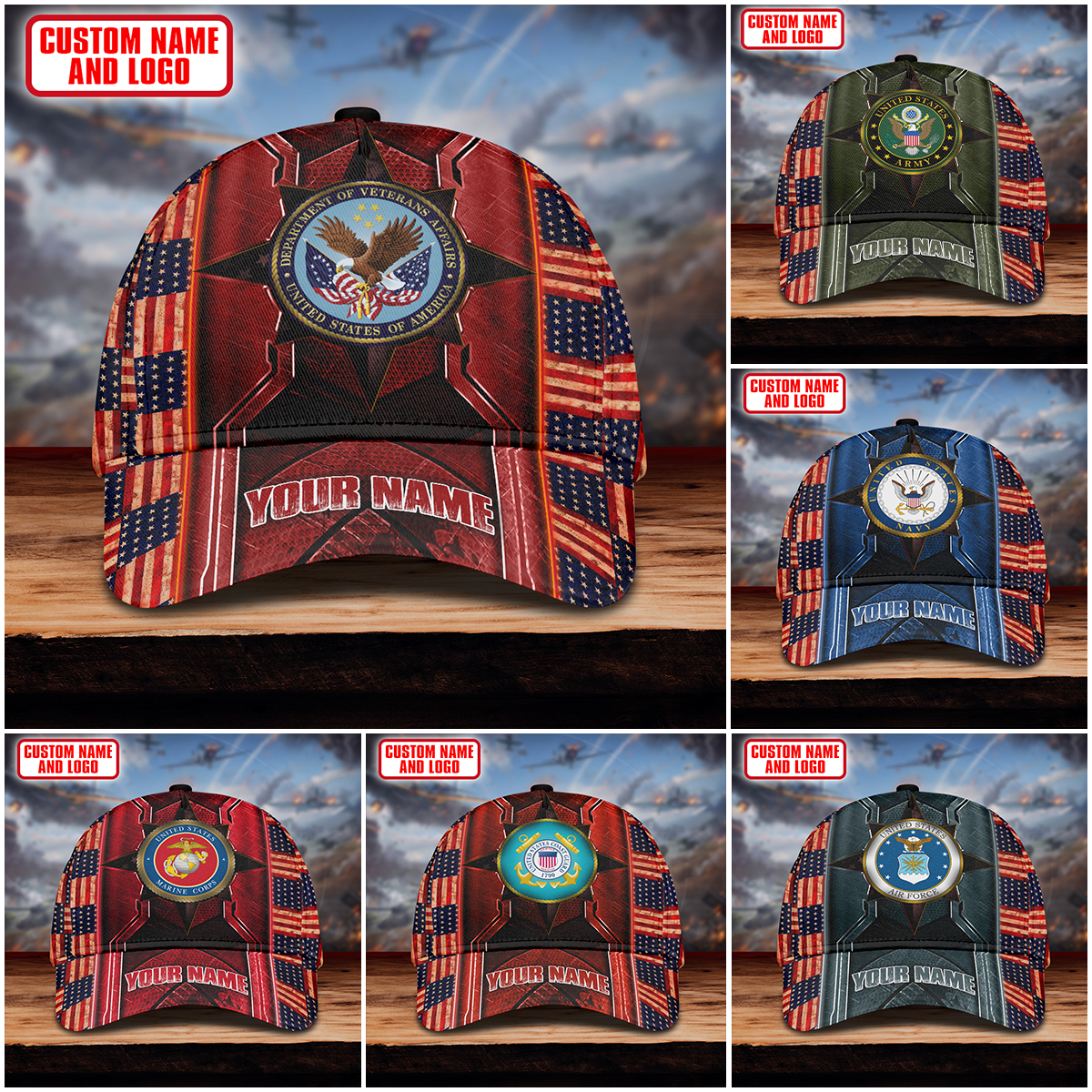 Premium Eagle US Veteran Cap , Gifts for veterans