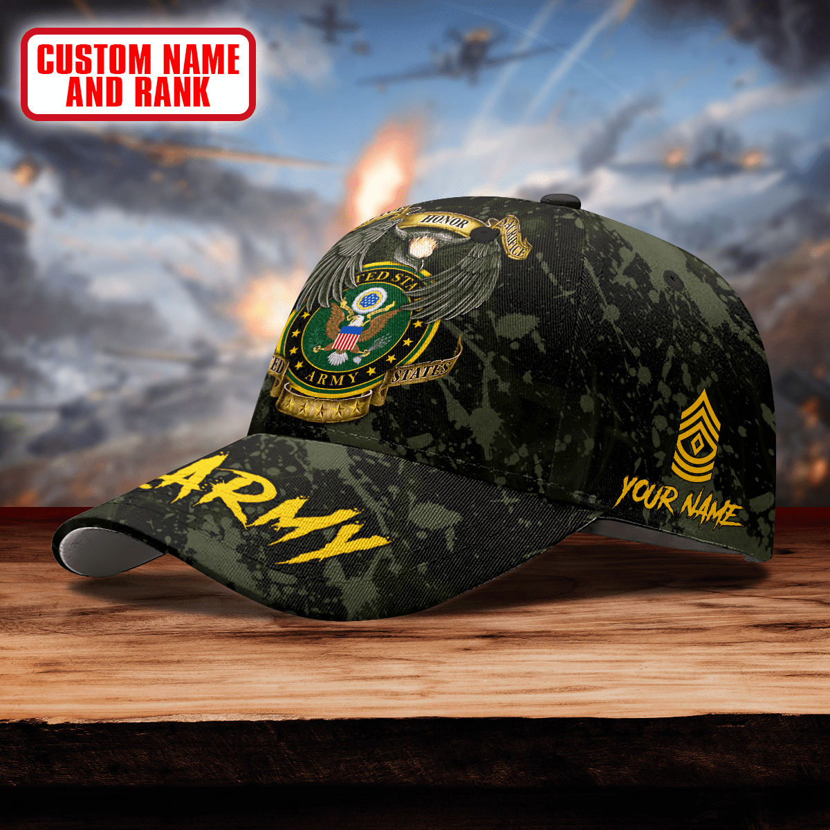 Premium Eagle US Cap custom name , Gifts for veterans
