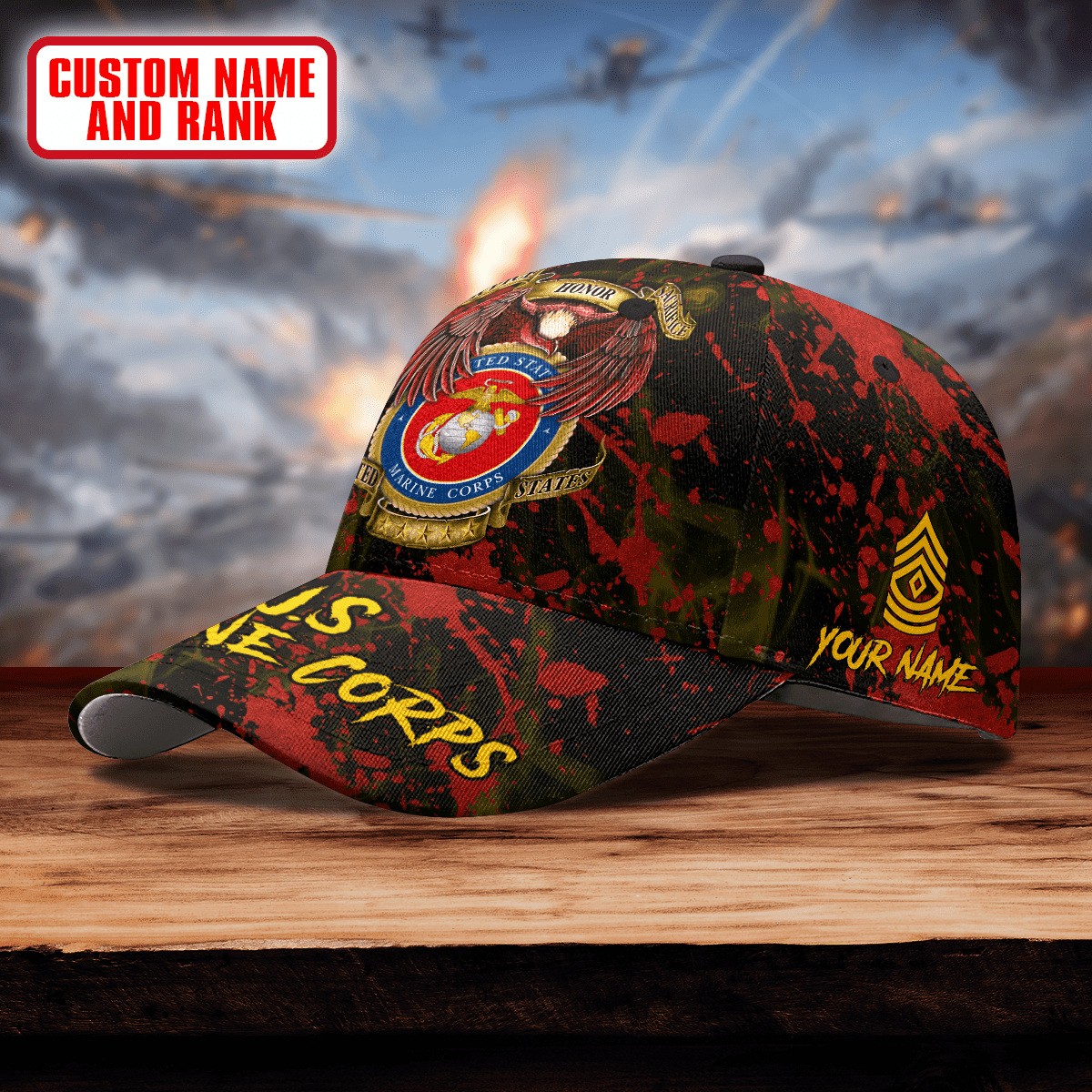 Premium Eagle US Cap custom name , Gifts for veterans