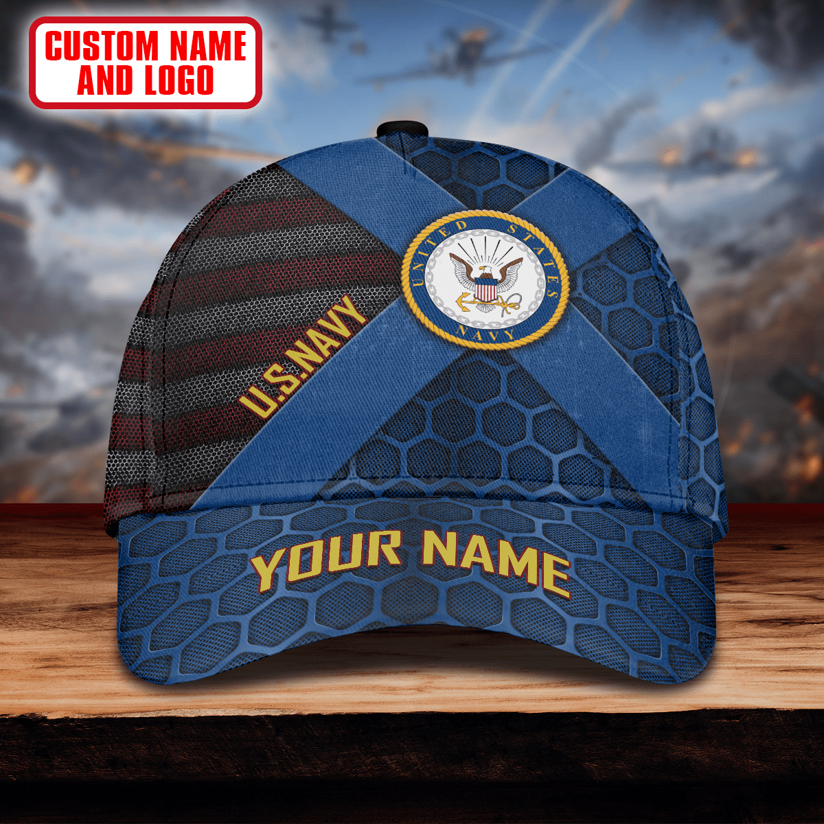Unique Metal Flag United States Armed Forces Cap , Gifts for veterans
