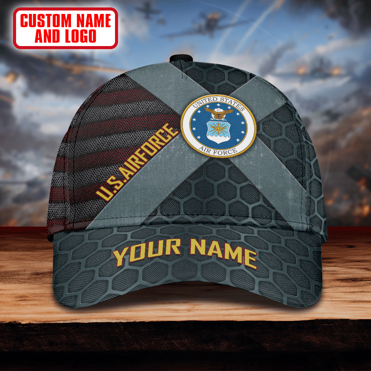 Unique Metal Flag United States Armed Forces Cap , Gifts for veterans