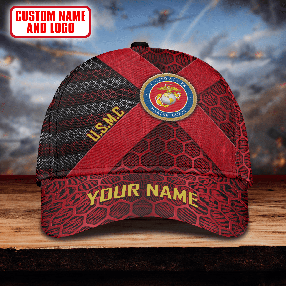 Unique Metal Flag United States Armed Forces Cap , Gifts for veterans