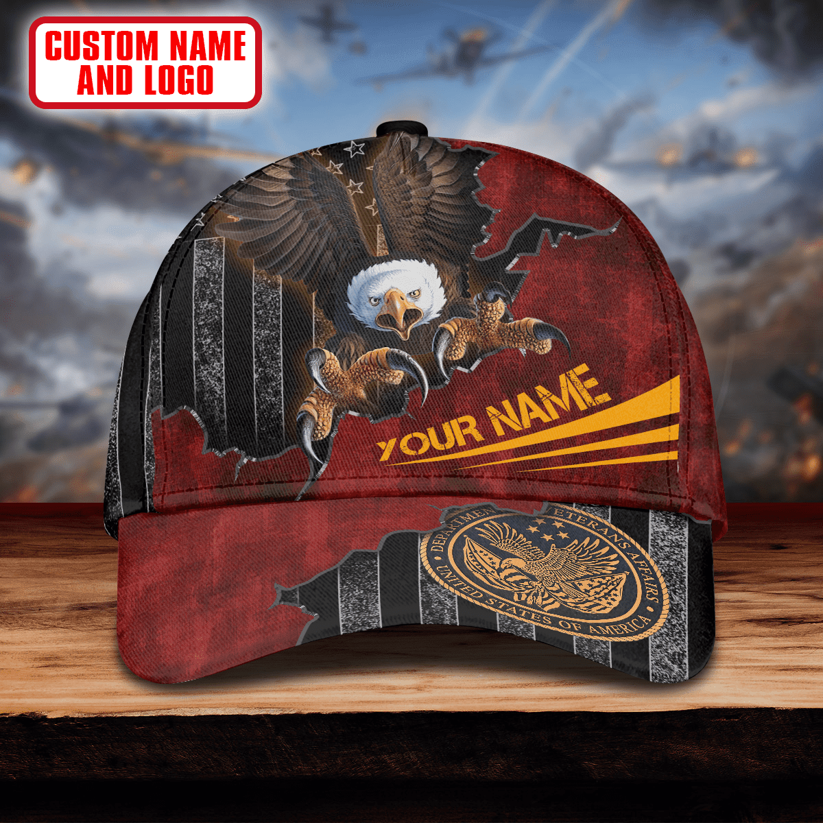 American Cool Eagle Multiservice U.S Veteran Cap , Gifts for veterans