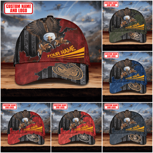 American Cool Eagle Multiservice U.S Veteran Cap , Gifts for veterans