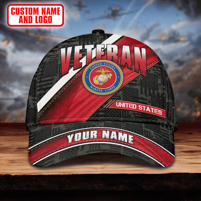 Premium U.S Veteran 3D Cap Flag USA Printed , Gifts for veterans