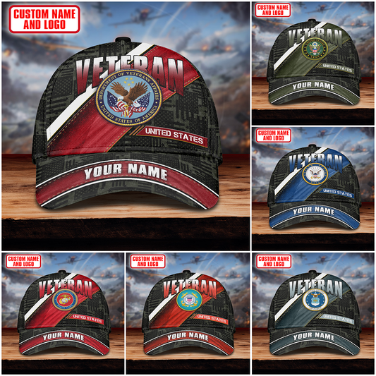 Premium U.S Veteran 3D Cap Flag USA Printed , Gifts for veterans