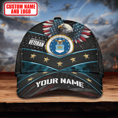 Premium Eagle Flag 3D US Veteran Cap , Gifts for veterans