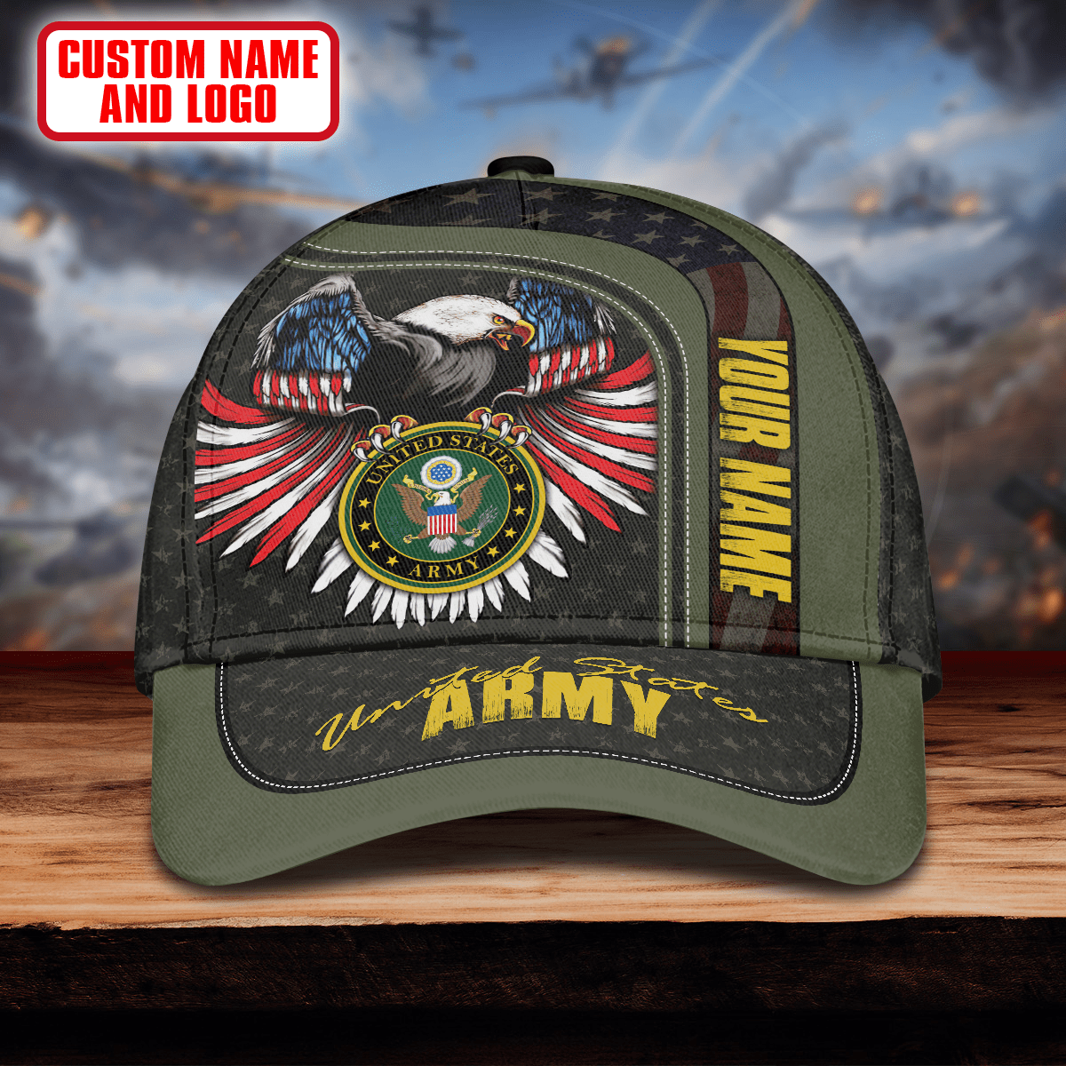 Premium Eagle US Veteran Cap , Gifts for veterans